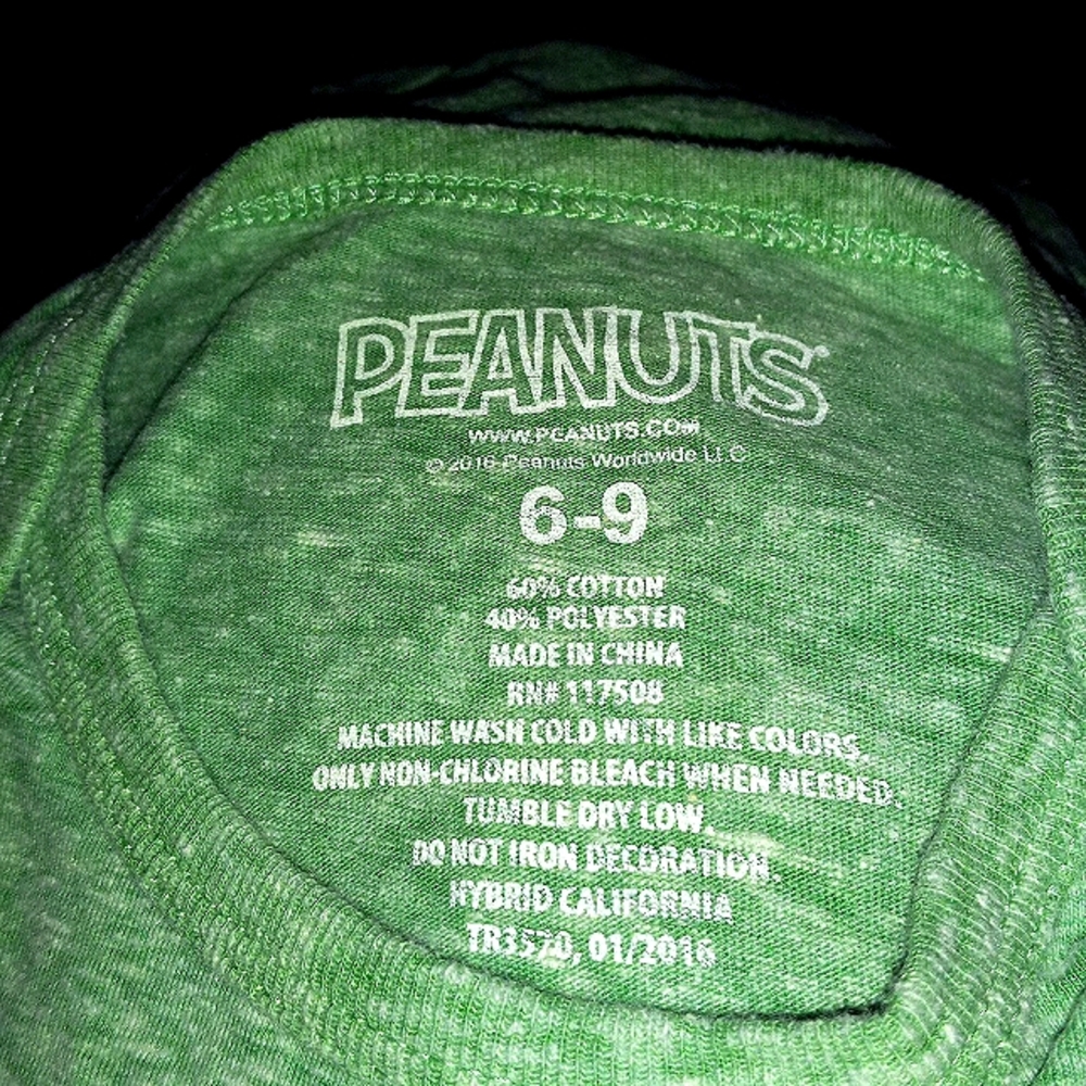 St. Pat's! Glitter & Vintage Snoopy Onesies, 6-9m - Picture 8 of 9